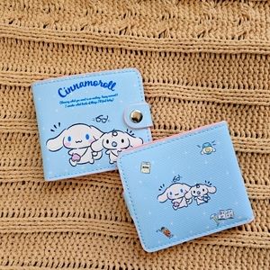 Sanrio kawaii Cinnamoroll blue wallet